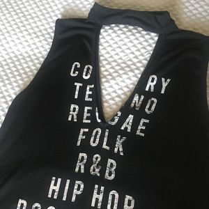 Express Choker Collar Graphic Tank